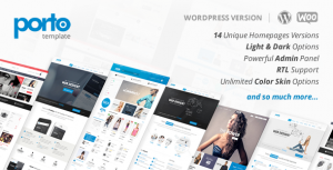 theme wordpress bán hàng Porto
