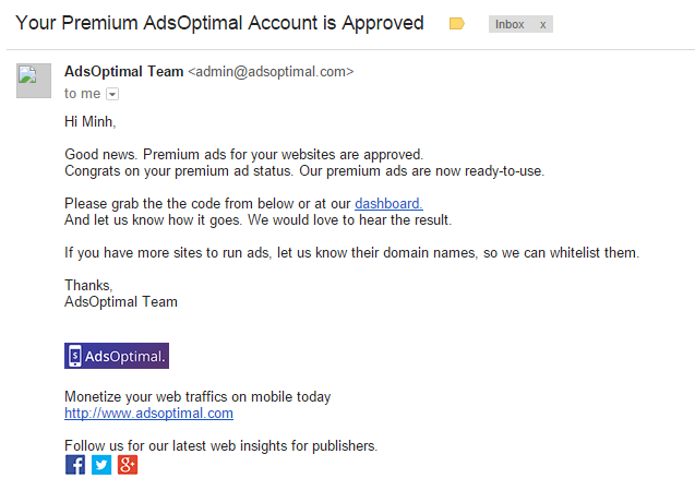 Kiếm tiền từ quảng cáo của Adsoptimal (5)