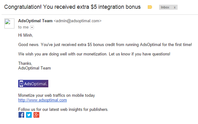 Kiếm tiền từ quảng cáo của Adsoptimal (7)
