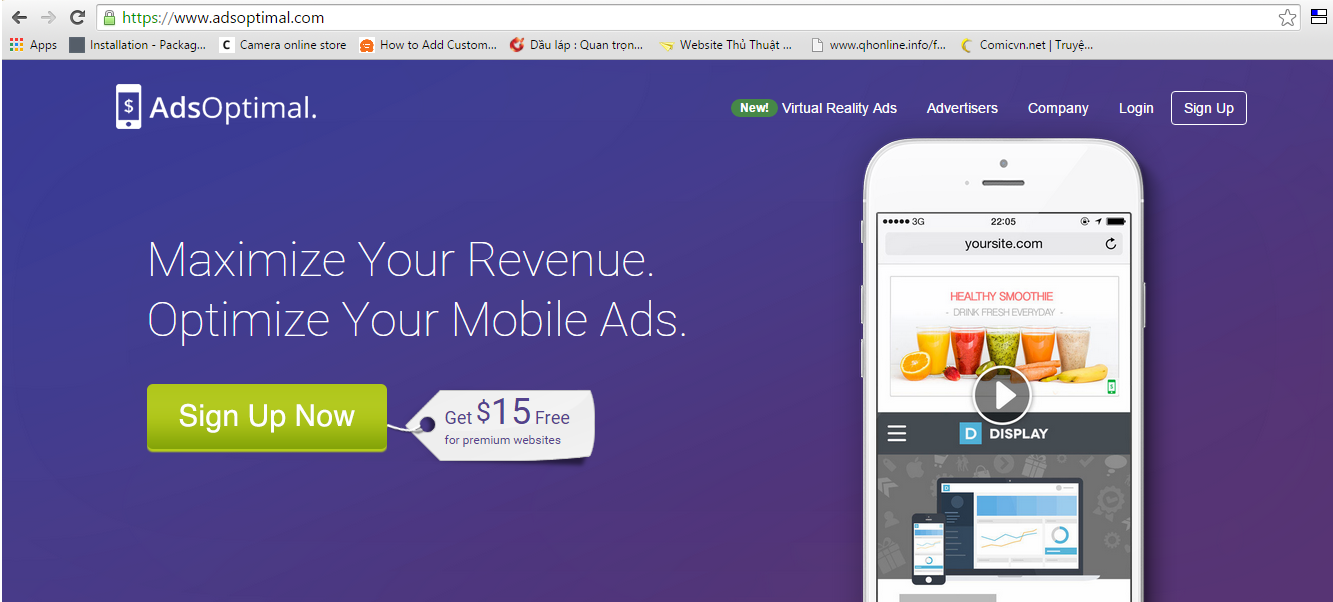 Kiếm tiền với Adsoptimal - Giải pháp thay thế cho Google Adsense
