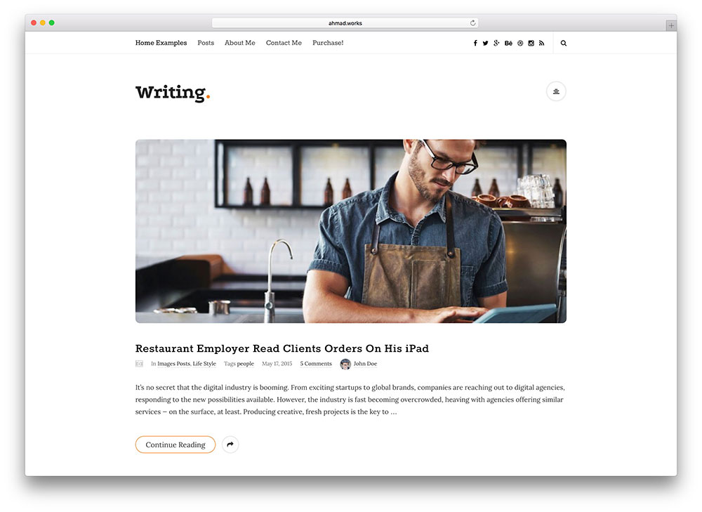 writing-simple-blog-theme