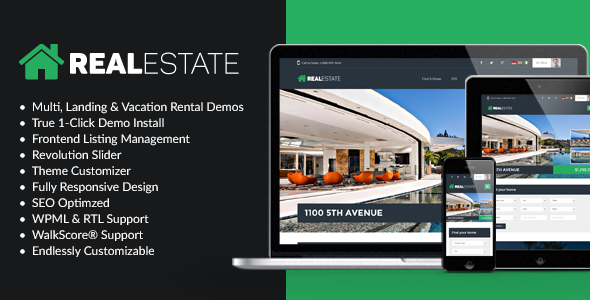 WP Pro Real Estate 7 - Responsive WordPress theme cho website bất động sản
