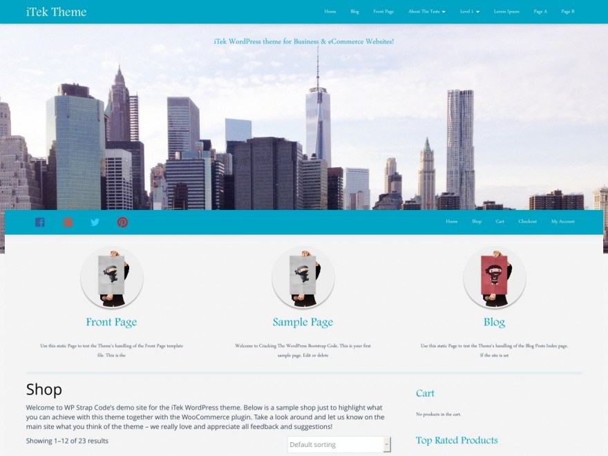 iTek - Theme WordPress shop bán hàng đẹp nhất 2016