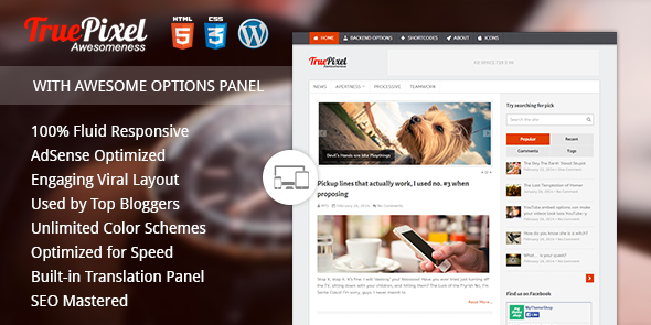 TruePixel - Theme WordPress hỗ trợ SEO tốt nhất