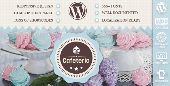 Cafeteria - Theme WordPress đẹp shop Cafe, cửa hàng bánh