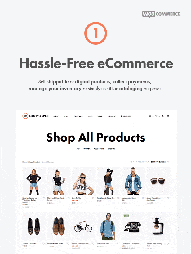Tính năng nổi bật của theme wordpress Shopkeeper