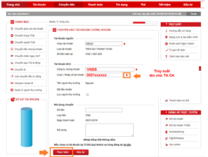 Nộp/chuyển tiền vào tài khoản VNDIRECT từ ngân hàng Techcombank
