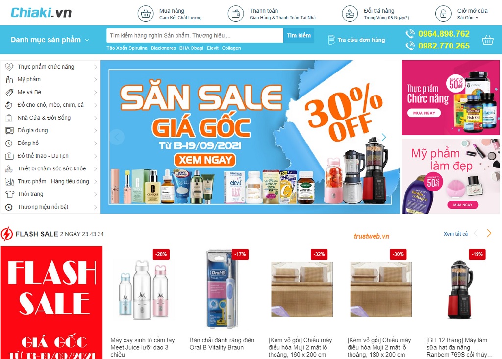 Chiaki.vn là kênh mua bán trực tuyến thuộc Công ty cổ phần thương mại Chiaki