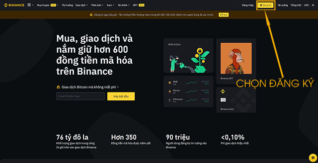 Hướng dẫn cách đăng ký tài khoản Binance mới nhất 2022 Hướng dẫn cách đăng ký tài khoản Binance mới nhất 2022